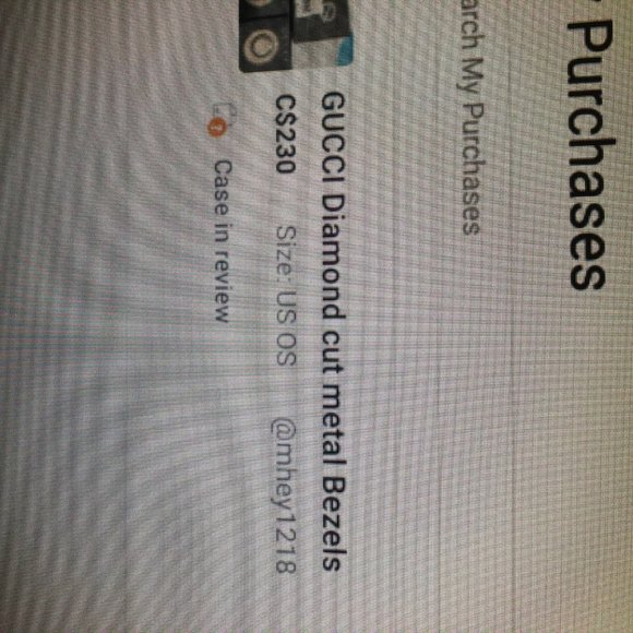 Gucci Bezels 3 crystal faces - Picture 2 of 3